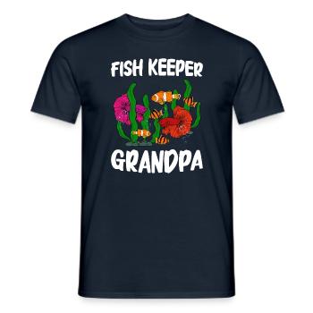 Aquaristik Fischzucht Aquarianer - Männer T-Shirt - Navy - Vorne - AI Model Male 178 light (178cm)