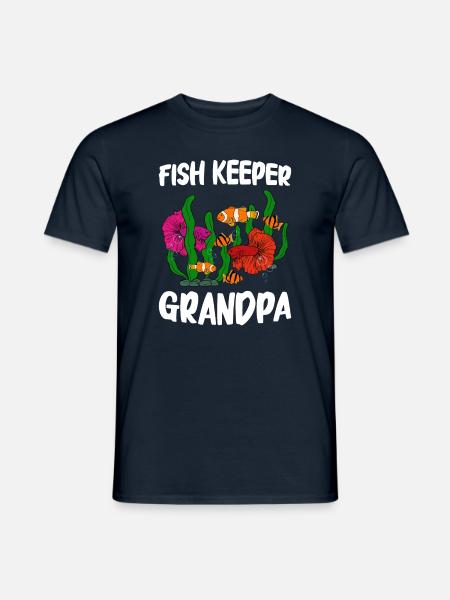 Aquaristics, Fish farming, Aquarists - Men's T-Shirt - navy