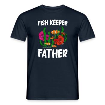 Aquaristik Fischzucht Aquarianer - Männer T-Shirt - Navy - Vorne - AI Model Male 178 light (178cm)