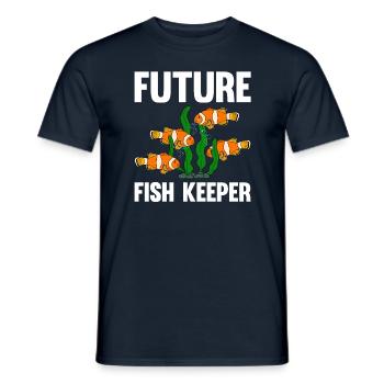 Aquaristik Fischzucht Aquarianer - Männer T-Shirt - Navy - Vorne - AI Model Male 178 light (178cm)