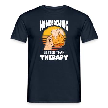 Beer Homebrewing Beer Be - Men's T-Shirt - navy - Front - AI Model Male 178 light (178cm)