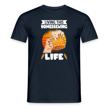 Beer Homebrewing Beer Be - Men's T-Shirt - navy - Front - AI Model Male 178 light (178cm)