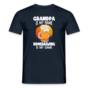 Beer Homebrewing Beer Be - Men's T-Shirt - navy - Front - AI Model Male 178 light (178cm)