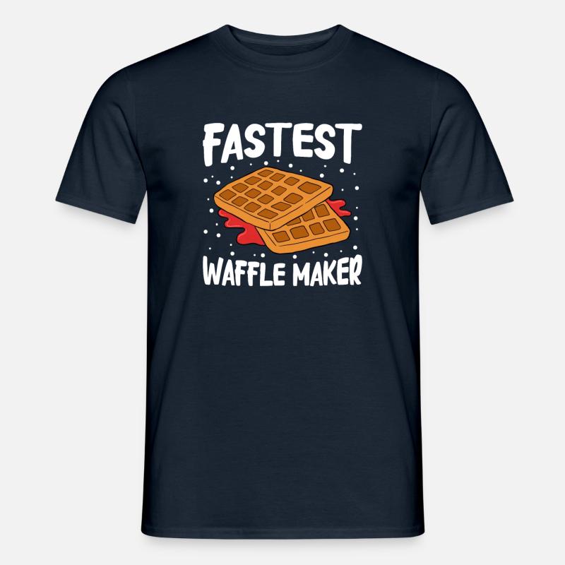 Waffle making waffle maker - Men’s T-shirt - navy