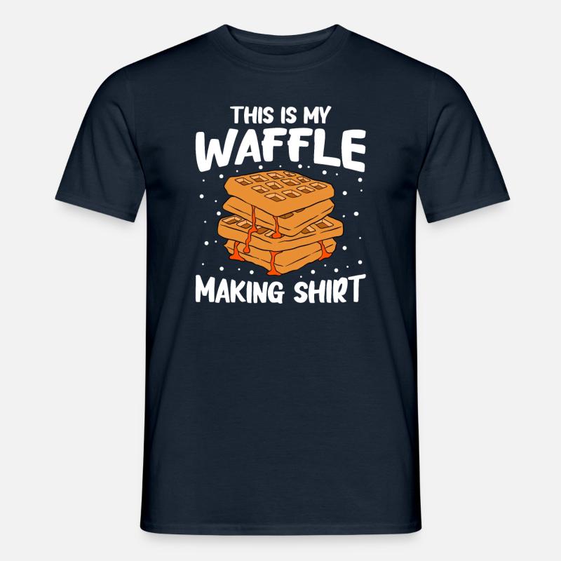 Waffle making waffle maker - Men’s T-shirt - navy