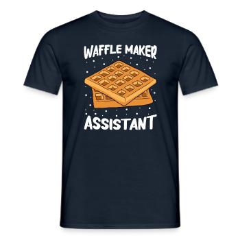 Waffel machen Waffeleisen - Männer T-Shirt - Navy - Vorne - AI Model Male 178 light (178cm)