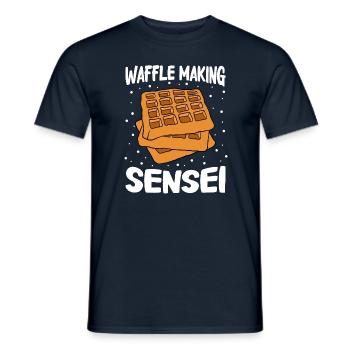 Waffel machen Waffeleisen - Männer T-Shirt - Navy - Vorne - AI Model Male 178 light (178cm)