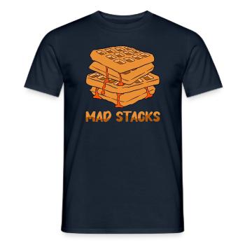 Waffel machen Waffeleisen - Männer T-Shirt - Navy - Vorne - AI Model Male 178 light (178cm)