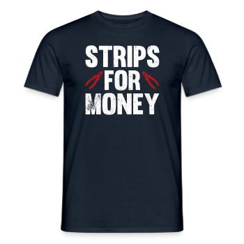 Electrician Saying Electrician's Journeyman - Men's T-Shirt - navy - Front - AI Model Male 178 light (178cm)