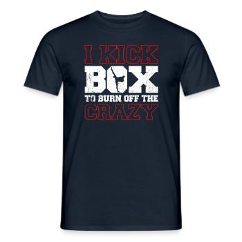 Kickboxen Kickboxer Kickboxing - T-shirt homme - marine - Devant - AI Model Male 178 light (178cm)
