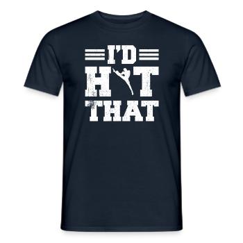 Kickboxen Kickboxer Kickboxing - Men's T-Shirt - navy - Front - AI Model Male 178 light (178cm)