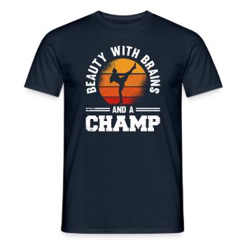 Kickboxen Kickboxer Kickboxing - Men's T-Shirt - navy - Front - AI Model Male 178 light (178cm)