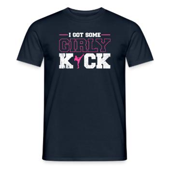 Kickboxen Kickboxer Kickboxing - Men's T-Shirt - navy - Front - AI Model Male 178 light (178cm)