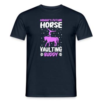 Voltige, Equitation, Dressage - T-shirt homme - marine - Devant - AI Model Male 178 light (178cm)