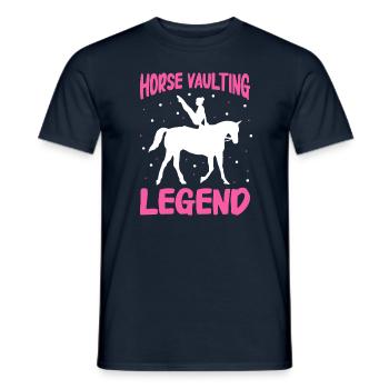 Voltige, Equitation, Dressage - T-shirt homme - marine - Devant - AI Model Male 178 light (178cm)