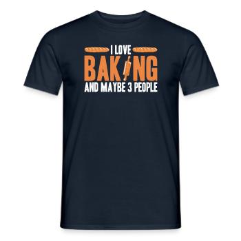 Baking Bread Bakery Bakery Bread Making - Men's T-Shirt - navy - Front - AI Model Male 178 light (178cm)