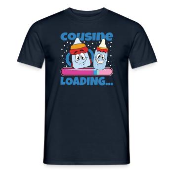 Cousine werden Cousine 2024 - Männer T-Shirt - Navy - Vorne - AI Model Male 178 light (178cm)