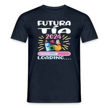 Tante 2024 Tante Werden 2024 - Männer T-Shirt - Navy - Vorne - AI Model Male 178 light (178cm)