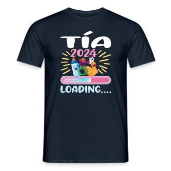 Tante 2024 Tante Werden 2024 - Männer T-Shirt - Navy - Vorne - AI Model Male 178 light (178cm)