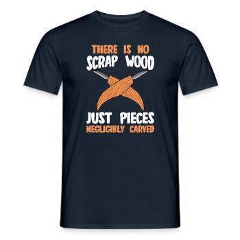 Wood Shining Wood Carving - Men's T-Shirt - navy - Front - AI Model Male 178 light (178cm)