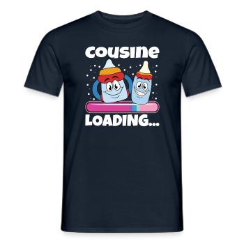 Cousine werden Cousine 2024 - Männer T-Shirt - Navy - Vorne - AI Model Male 178 light (178cm)
