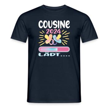 Become a cousin Cousin 2024 - Men's T-Shirt - navy - Front - AI Model Male 178 light (178cm)