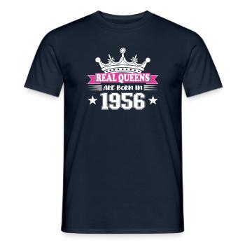 68 Jahre alt Geburtstag 1956 Geburtstag - Männer T-Shirt - Navy - Vorne - AI Model Male 178 light (178cm)