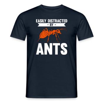 Antkeeping Ameisenzucht Ameisen - Männer T-Shirt - Navy - Vorne - AI Model Male 178 light (178cm)