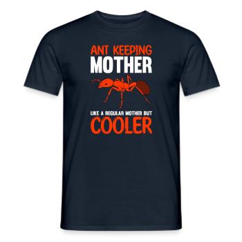 Antkeeping Ameisenzucht Ameisen - Männer T-Shirt - Navy - Vorne - AI Model Male 178 light (178cm)