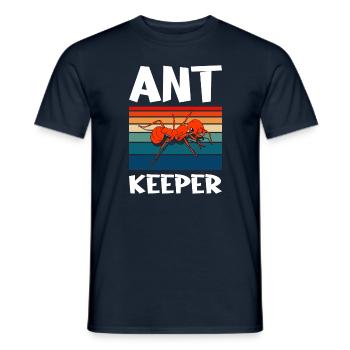 Antkeeping Ameisenzucht Ameisen - Männer T-Shirt - Navy - Vorne - AI Model Male 178 light (178cm)