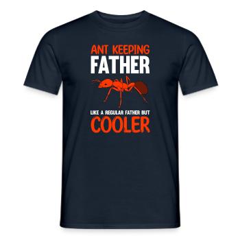Antkeeping Ameisenzucht Ameisen - Männer T-Shirt - Navy - Vorne - AI Model Male 178 light (178cm)