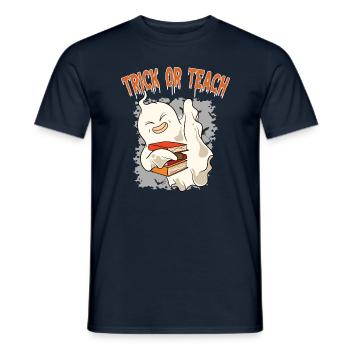 Cadeaux d’Halloween drôle de professeur - T-shirt homme - marine - Devant - AI Model Male 178 light (178cm)