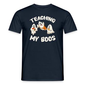 Cadeaux d’Halloween drôle de professeur - T-shirt homme - marine - Devant - AI Model Male 178 light (178cm)