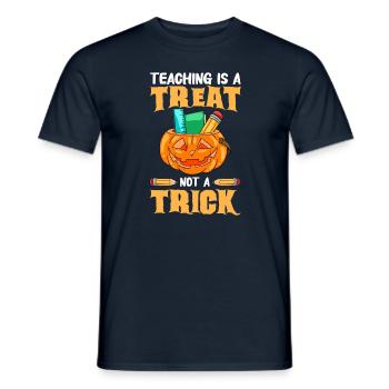 Cadeaux d’Halloween drôle de professeur - T-shirt homme - marine - Devant - AI Model Male 178 light (178cm)