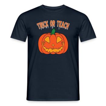 Cadeaux d’Halloween drôle de professeur - T-shirt homme - marine - Devant - AI Model Male 178 light (178cm)