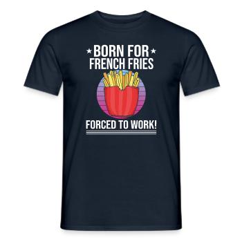 Frites drôles Frites drôles - T-shirt homme - marine - Devant - AI Model Male 178 light (178cm)