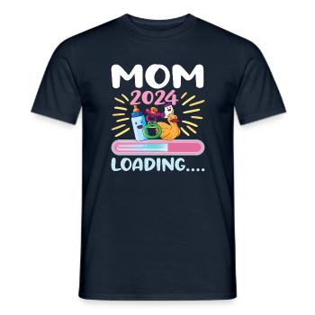 Maman 2024 Enceinte Maman Grossesse - T-shirt homme - marine - Devant - AI Model Male 178 light (178cm)
