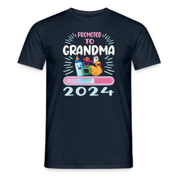Granny 2024 Granny-to-be 2024 Loading - Men's T-Shirt - navy - Front - AI Model Male 178 light (178cm)