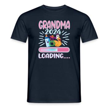 Granny 2024 Granny-to-be 2024 Loading - Men's T-Shirt - navy - Front - AI Model Male 178 light (178cm)