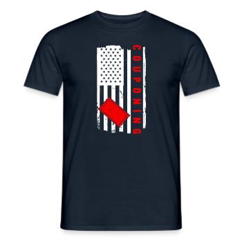 Coupon de points - T-shirt homme - marine - Devant - AI Model Male 178 light (178cm)