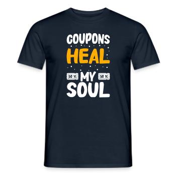 Coupon de points - T-shirt homme - marine - Devant - AI Model Male 178 light (178cm)