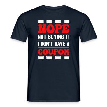 Coupon de points - T-shirt homme - marine - Devant - AI Model Male 178 light (178cm)