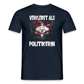 Karneval Kostüm Fasching Fastnacht - Männer T-Shirt - Navy - Vorne - AI Model Male 178 light (178cm)