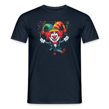 Karneval Kostüm Fasching Fastnacht - Männer T-Shirt - Navy - Vorne - AI Model Male 178 light (178cm)