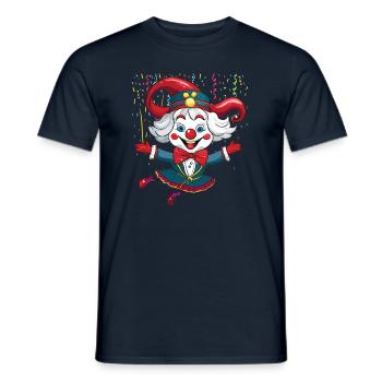 Karneval Kostüm Fasching Fastnacht - Männer T-Shirt - Navy - Vorne - AI Model Male 178 light (178cm)