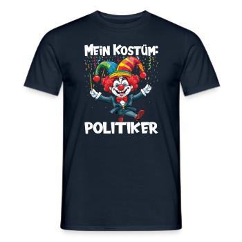 Karneval Kostüm Fasching Fastnacht - Männer T-Shirt - Navy - Vorne - AI Model Male 178 light (178cm)