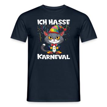 Karneval Kostüm Fasching Fastnacht - Männer T-Shirt - Navy - Vorne - AI Model Male 178 light (178cm)
