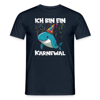 Karneval Kostüm Fasching Fastnacht - Männer T-Shirt - Navy - Vorne - AI Model Male 178 light (178cm)