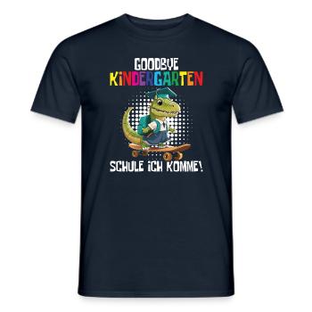 School child 2024 School enrolment 2024 Back to school - Men's T-Shirt - navy - Front - AI Model Male 178 light (178cm)