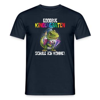 School child 2024 School enrolment 2024 Back to school - Men's T-Shirt - navy - Front - AI Model Male 178 light (178cm)